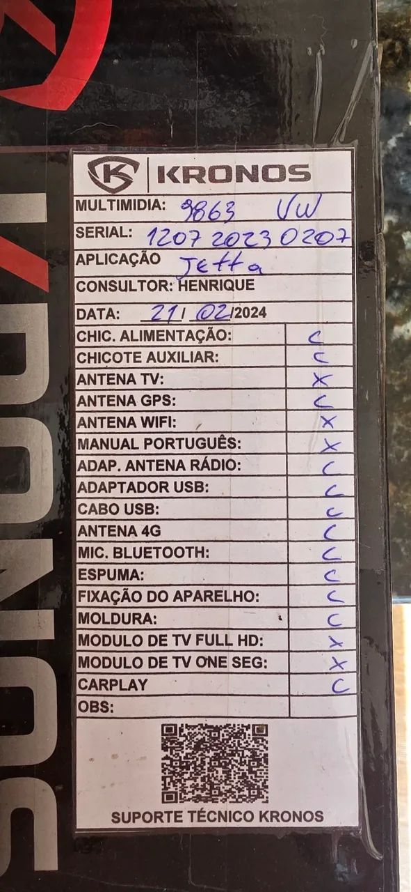 Multimídia Cronos OctaCore 32Gb Android 12 - Foto 4