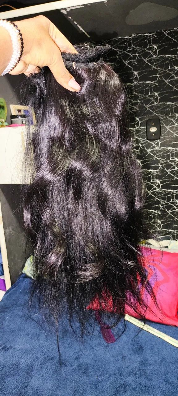 Cabelo humano 5 telas