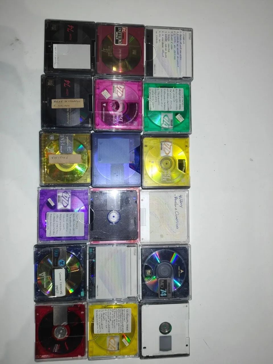 Minidisk MD - gravados