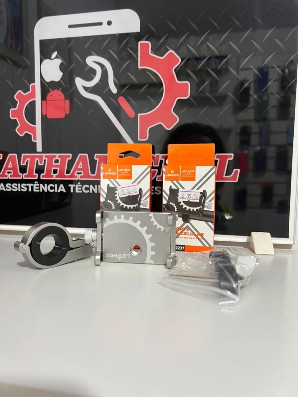 Suporte de alumínio para moto e bike 