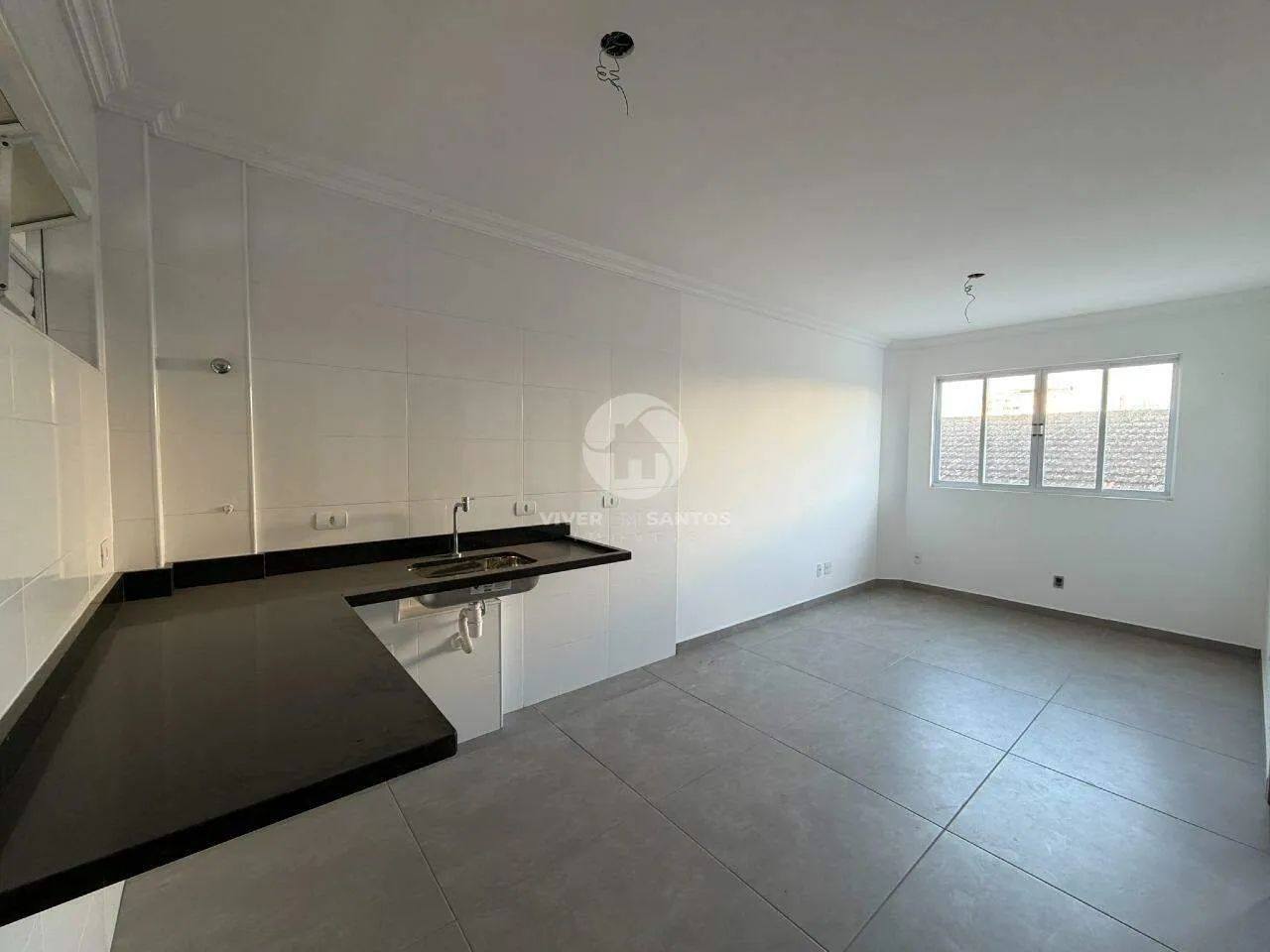 Apartamento 1 Dormitório, 36 m² e Elevador no Macuco - Santos SP - Foto 2