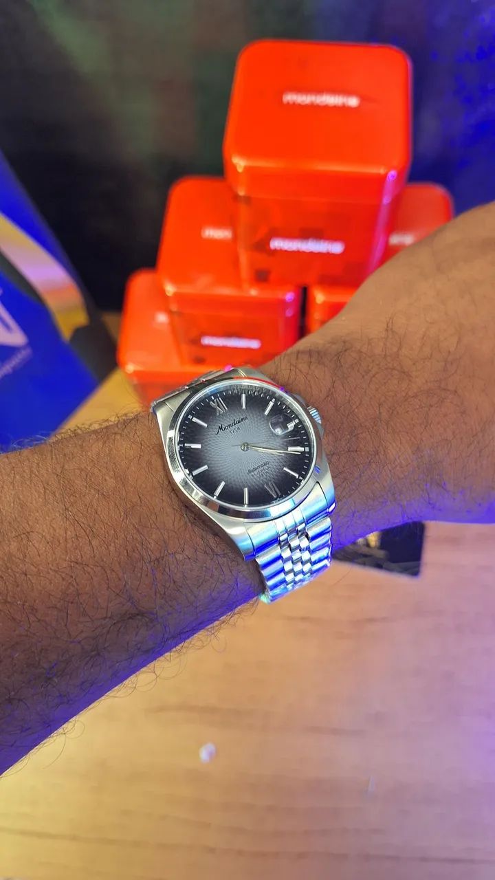 RELÓGIO MONDAINE MASCULINO AUTOMÁTICO EDIÇÃO 1954 40MM 32993G0MVNA6 - Foto 6