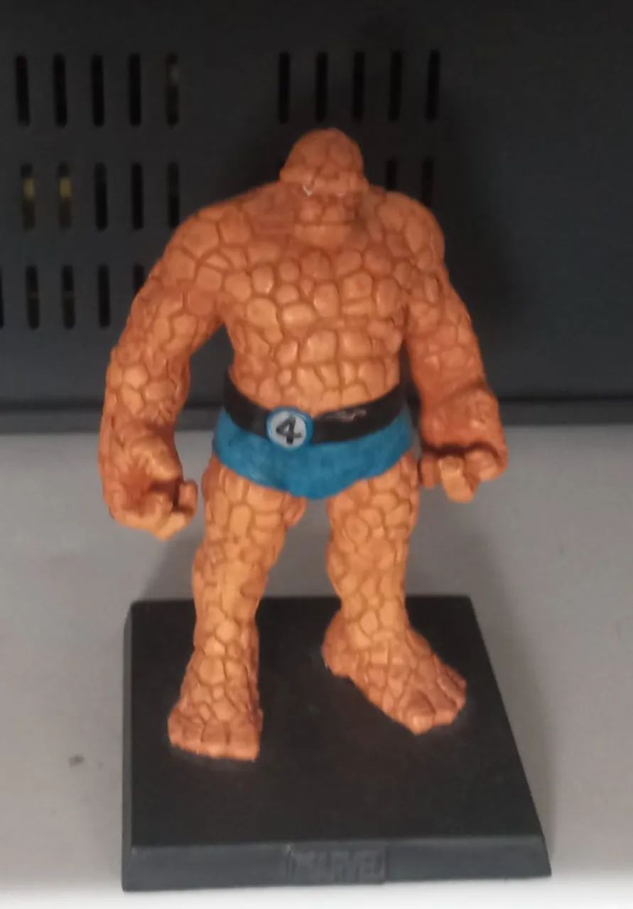 Coisa - Estatueta de metal(Marvel Hasbro) Ed. Limitada (raríssimo) com Fascículo