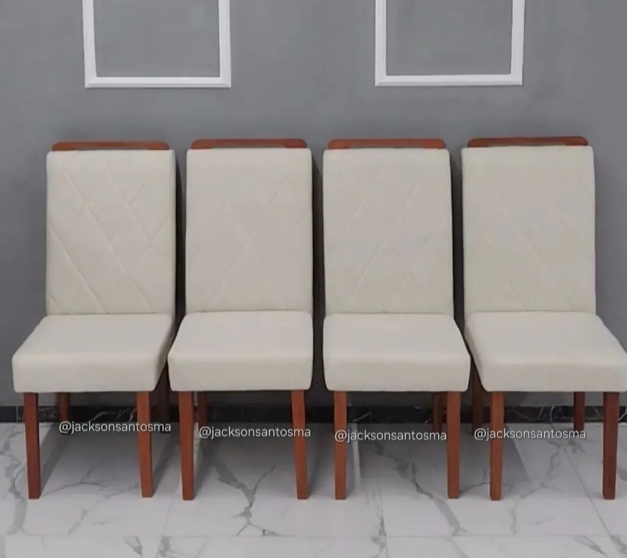 4 Cadeiras Luxo Com Cabeceiras (Pronta Entrega) - Foto 3