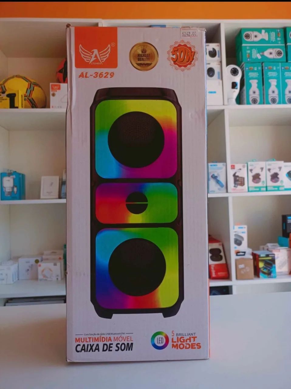 CAIXA DE SOM BLUETOOTH NOVA COM ( 3 UNIDADES DISPONÍVEIS) - Foto 2