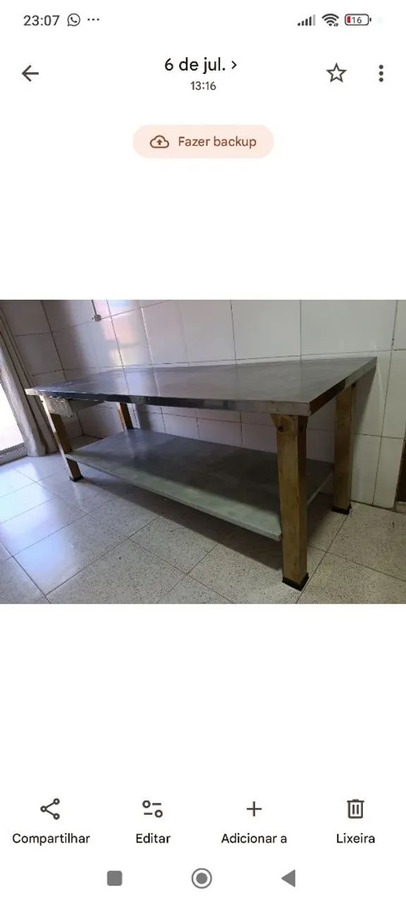Vendo mesa inox 