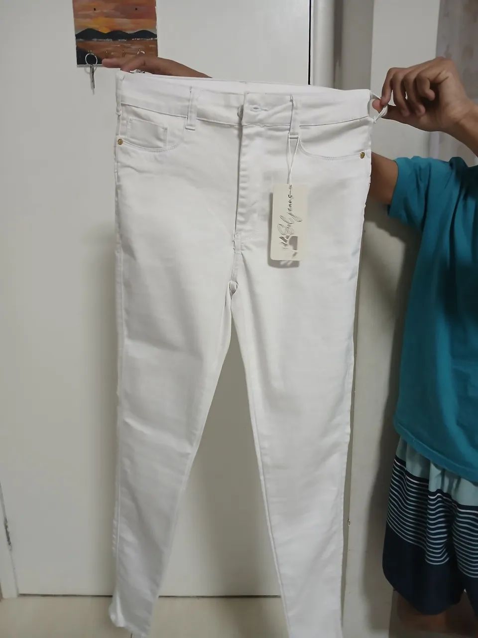 Calça Jeans Branca - Foto 2