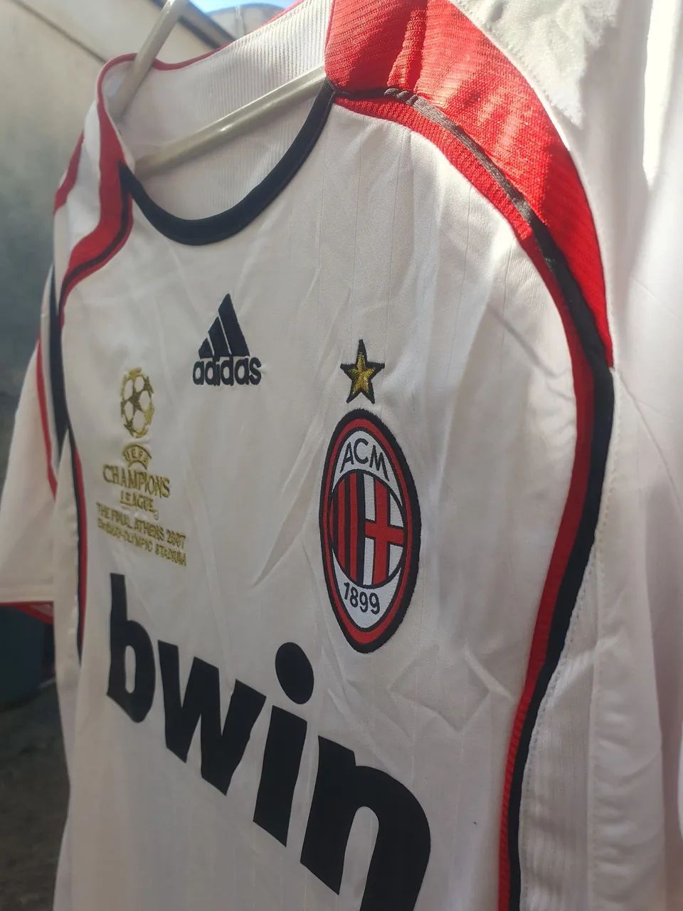 CAMISA RETRÔ MILAN 2006/2007 BRANCA - Foto 3