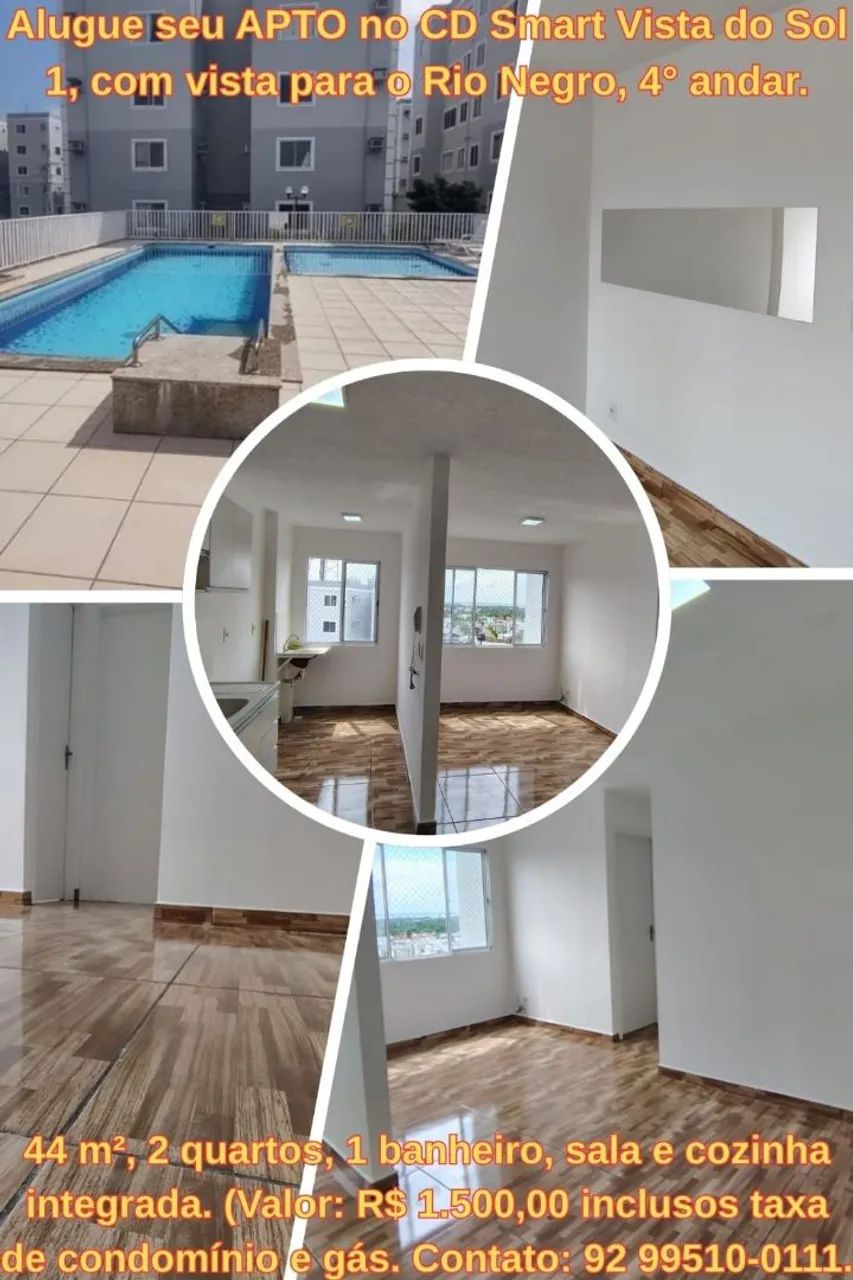 Aluguel de Apartamento no Condomínio Smart Vista do Sol 1, Bairro Lírio do Vale.