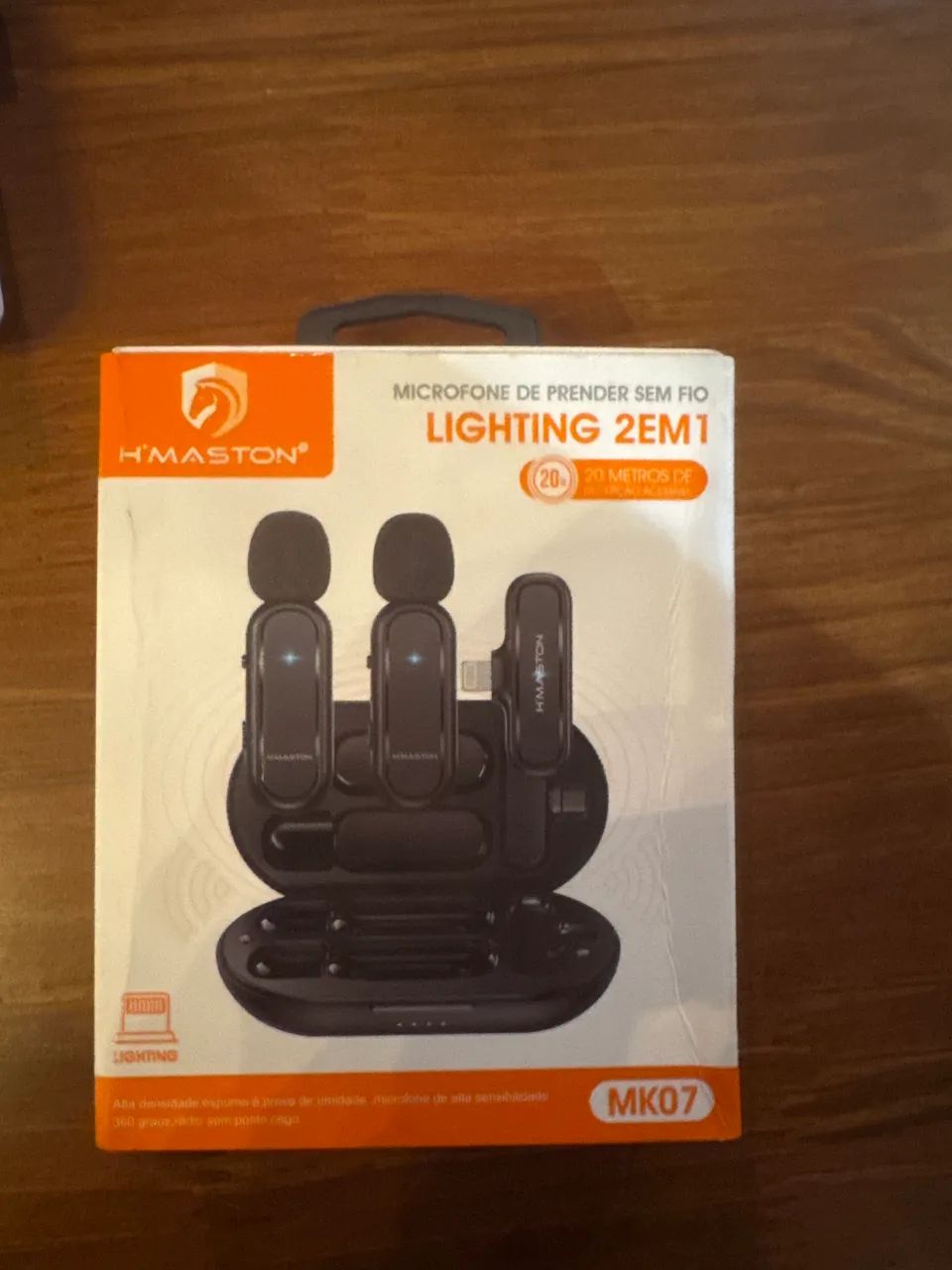 Microfone de prender sem fio celular 