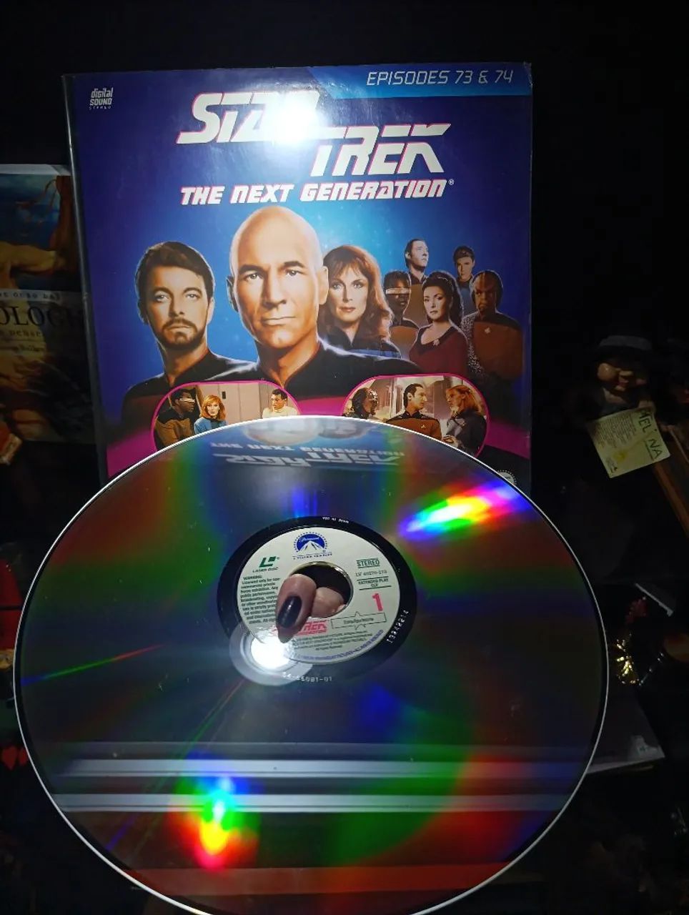  Laserdisc Star Trek The Next Generation 73 e 74 - Foto 3