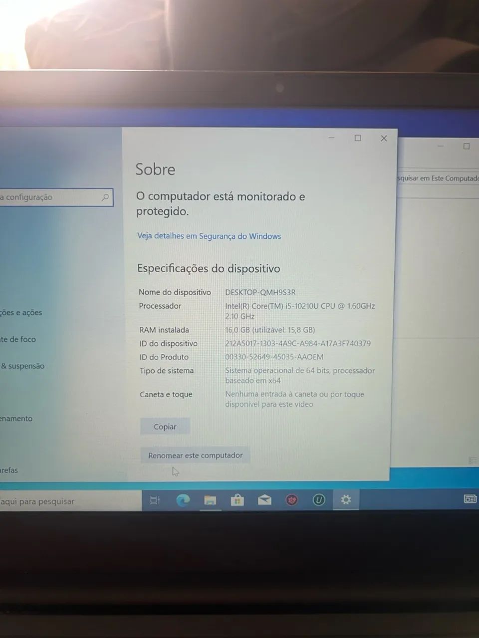 Notebook Lenovo thinkpad i5 geração 10 16gb ram ssd256gigas  - Foto 4