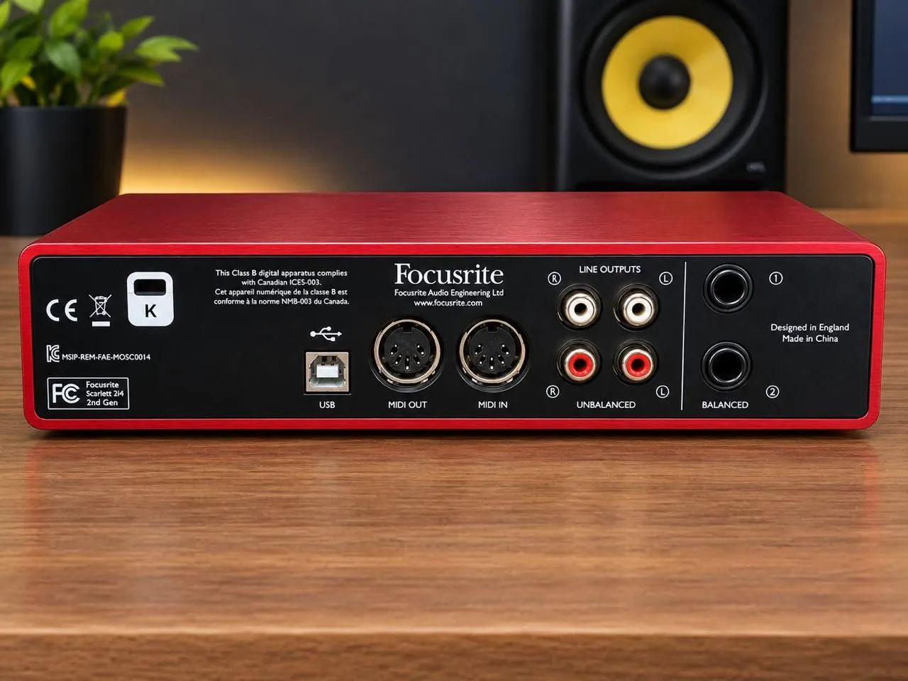 INTERFACE FOCUSRITE 2i4 - 2 gen muito conservada - Foto 2