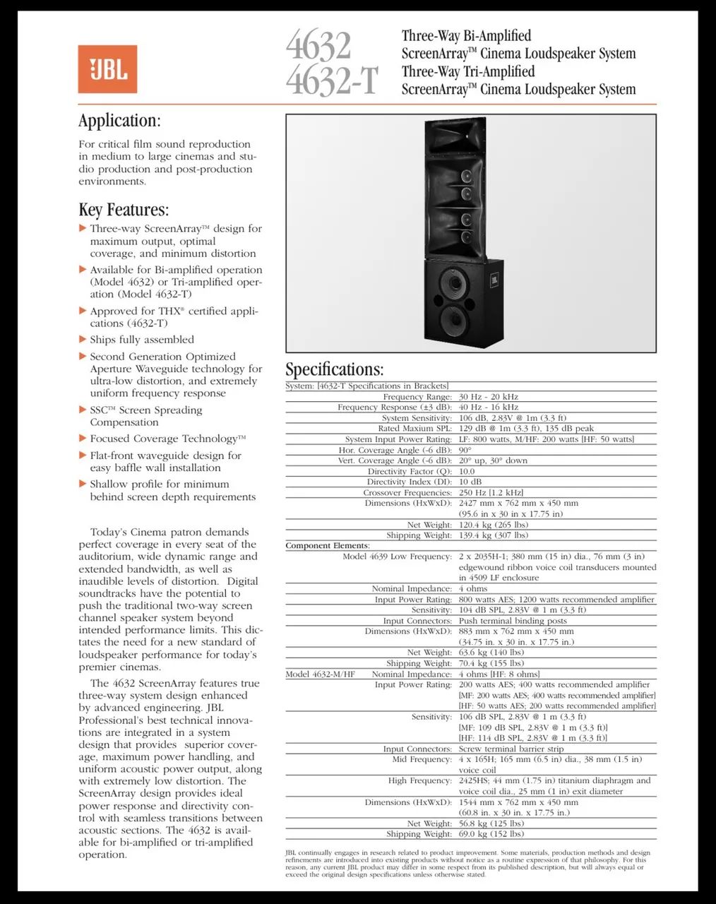 Caixa JBL 4632T cinema - Foto 5