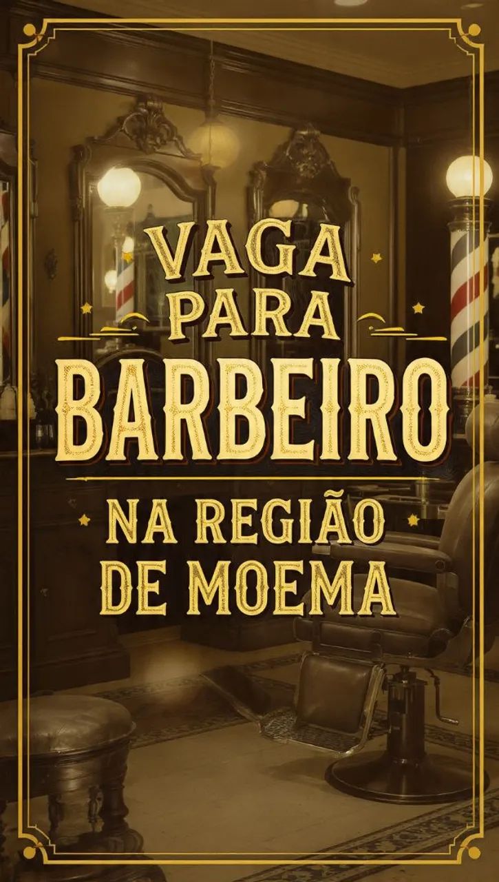 Vaga para barbeiro(a) experiente 
