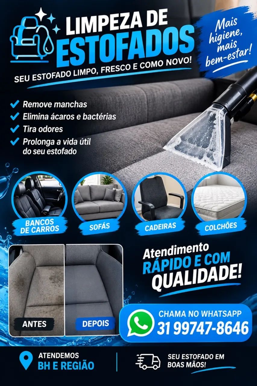 Limpeza de estofados