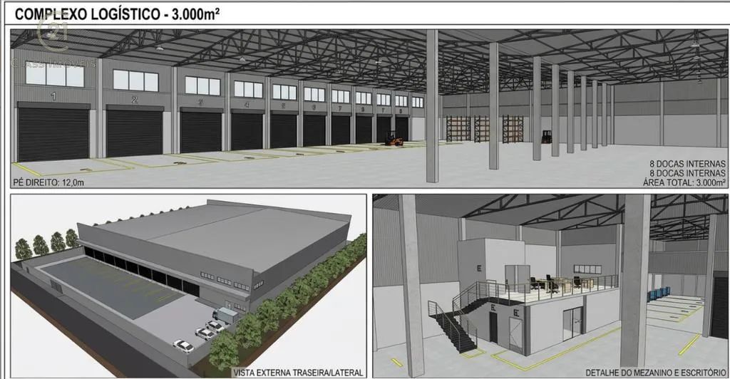 Barracão para alugar em Londrina, Estância Dlaville, com 3205 m² - Foto 3