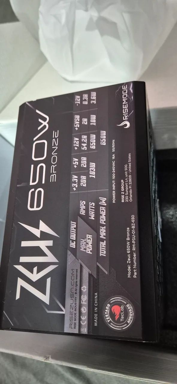 Fonte atx Zeus 650w full modular - Foto 4