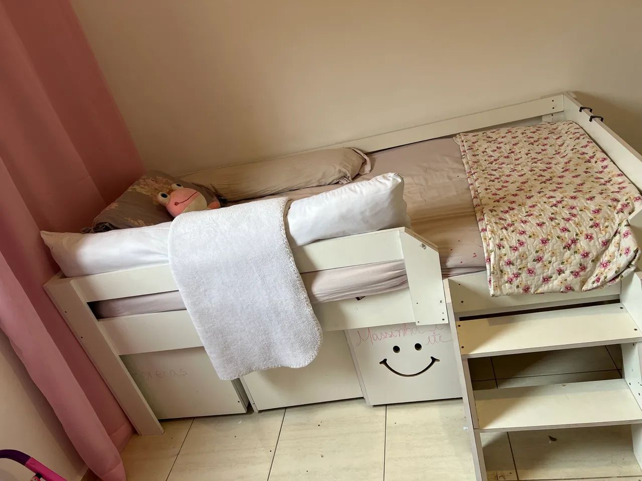 Cama de Solteiro Alta com caixas organizadoras  - Foto 5