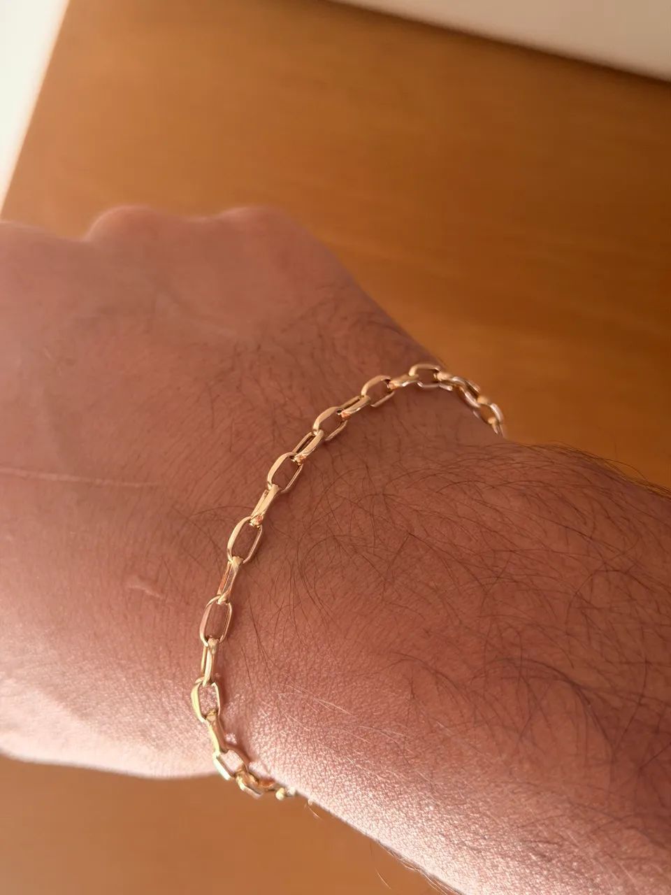 Pulseira cadeado em ouro 18K - Foto 3