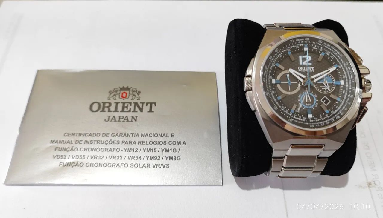 RELÓGIO DE PULSO ORIENT FLYTECH MBTTC017 - TITANIUM | SOLAR | ESTADO IMPECÁVEL - Foto 5