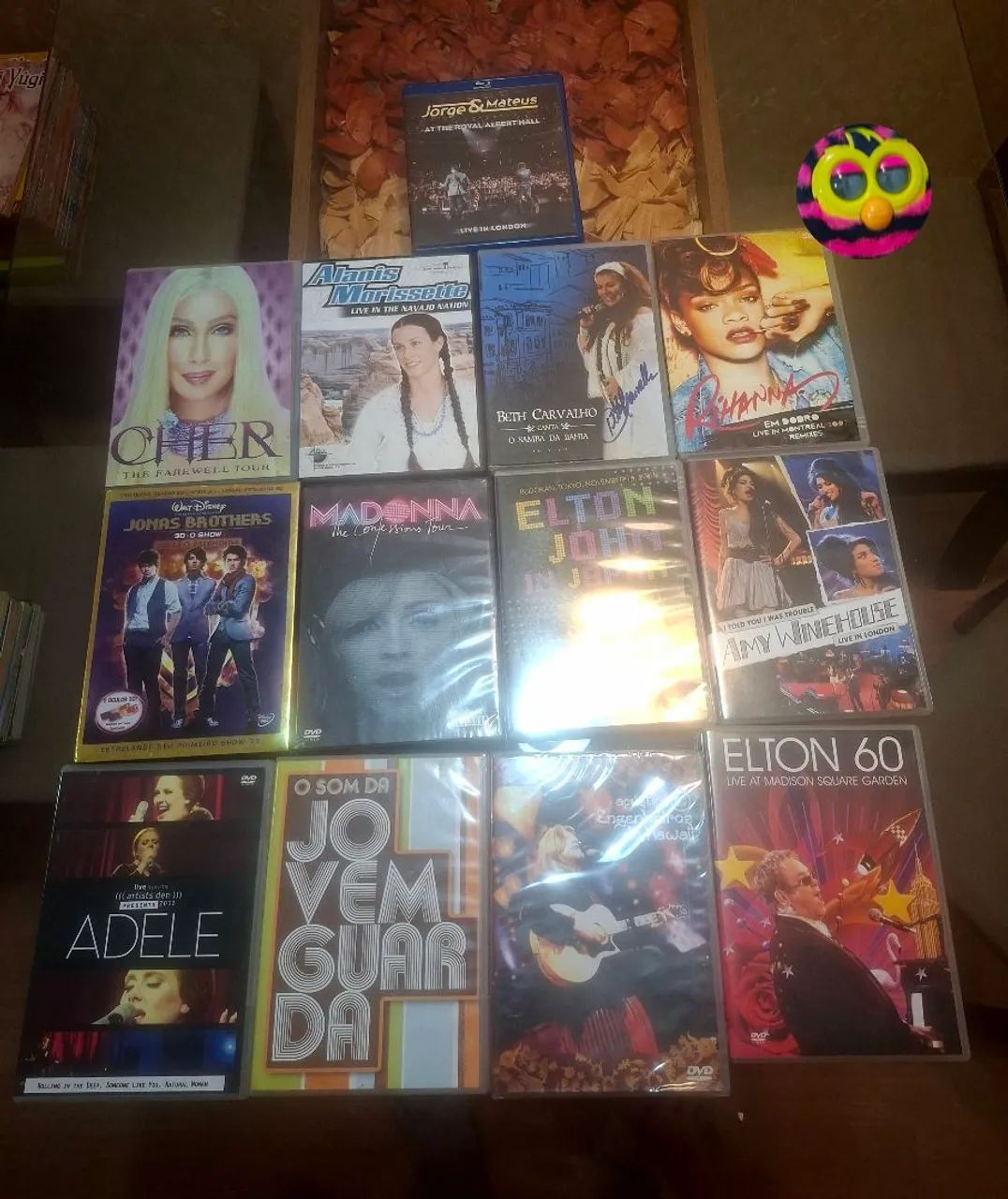 Colocação de dvds show 