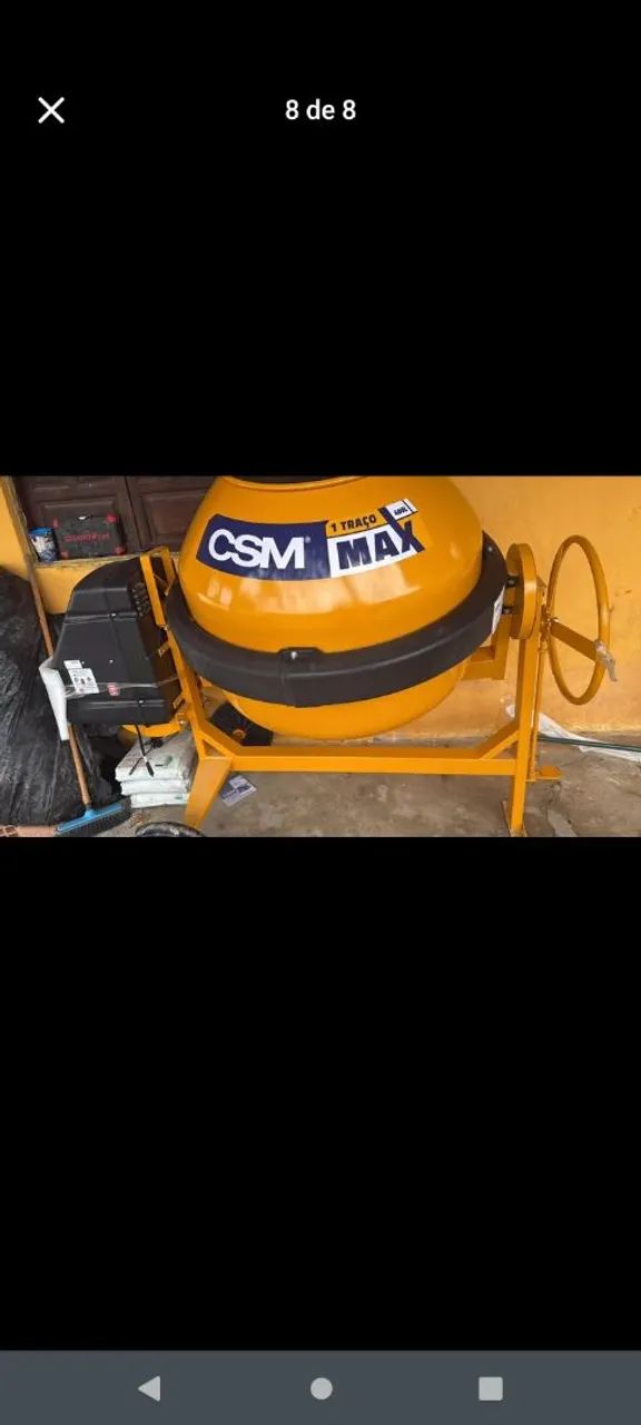 Aluga-se betoneira e andaime 