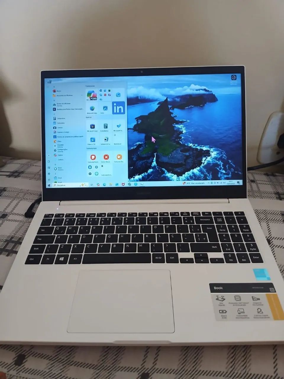 Notebook Samsung INTEL CELERON windows 10 Branco  - Foto 3