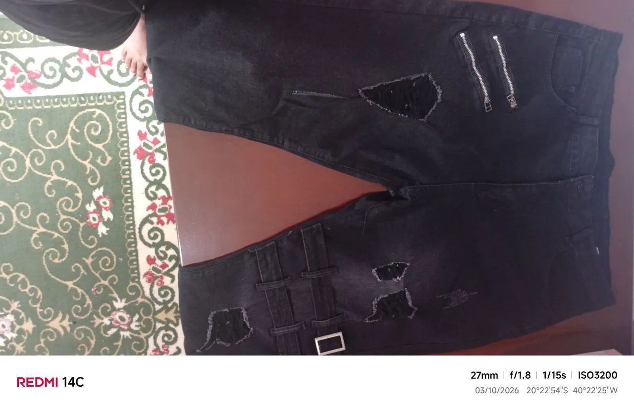 Calça jeans preta - Foto 3