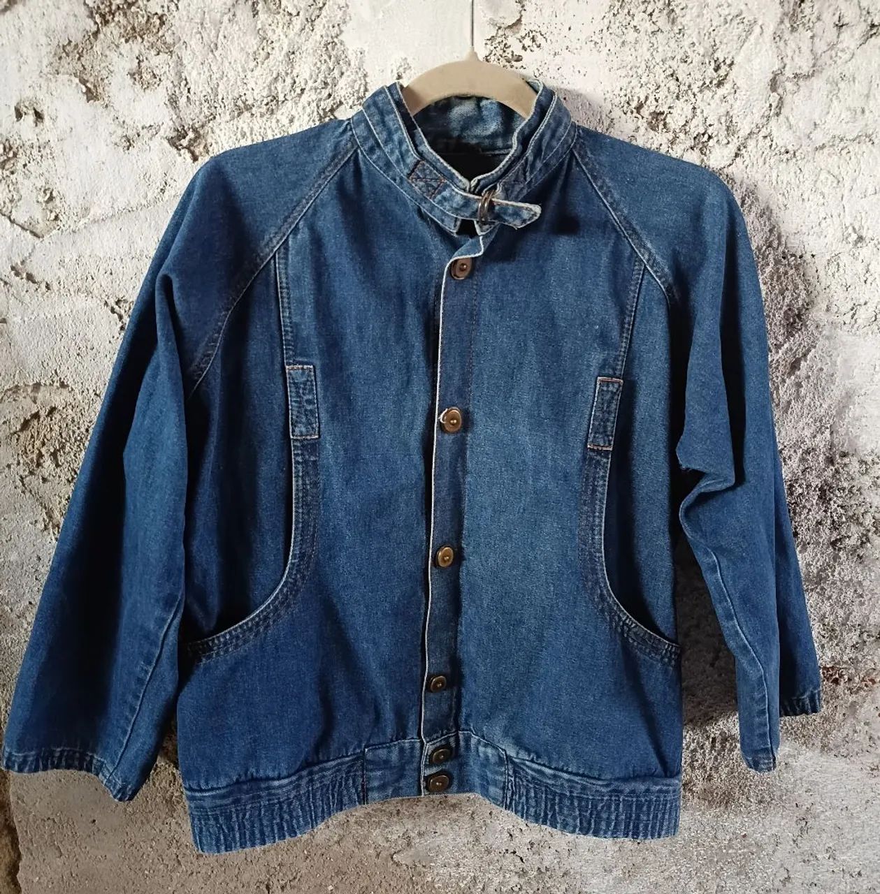 Jaqueta jeans Bomber Tam G (vintage) 