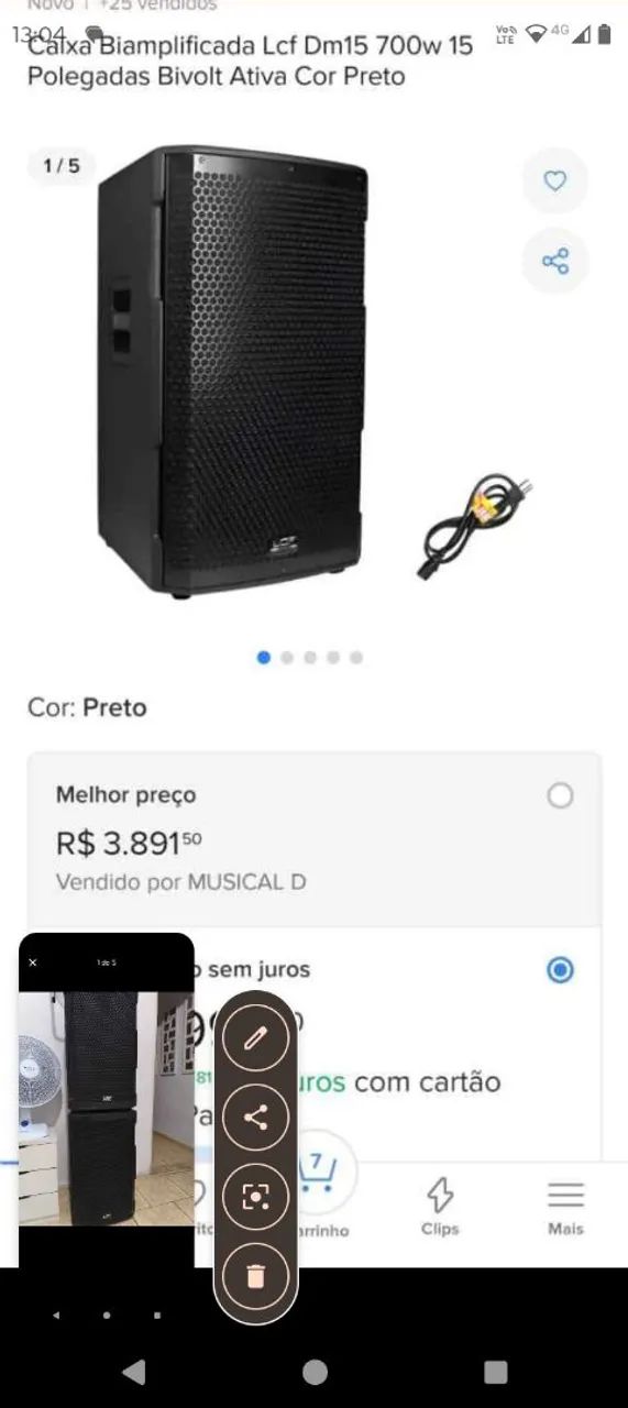 Caixa som leacs 700 dm15 - Foto 5