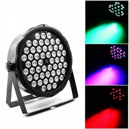 Strobo Canhão Luz Par 54 Leds Iluminação Profissional 162w