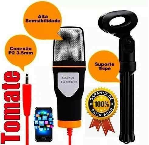 Microfone condensador com tripé - Foto 2