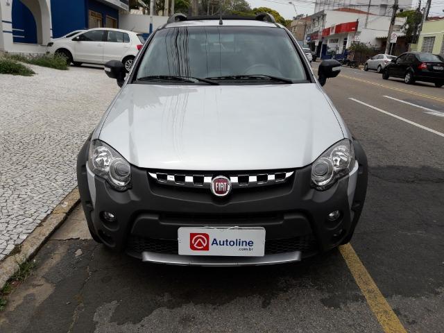 Fiat Strada Adventure 1.8 Flex Cabine Dupla Completa impecavel Baixo KM - Foto 3