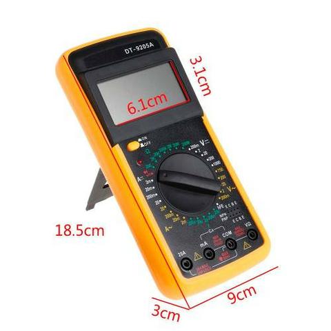 Multimetro Digital Dt-9205a c/ Aviso Sonoro e Display Lcd + Capa (Novo) - Foto 2