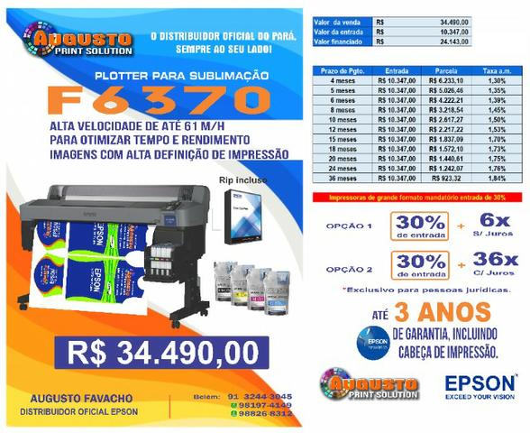 Impressora Sublimática Epson F6370 - Foto 2