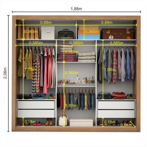 Guarda roupa casal portas espelhadas de 1.799 agora por apenas 1.399 a vista - Foto 3