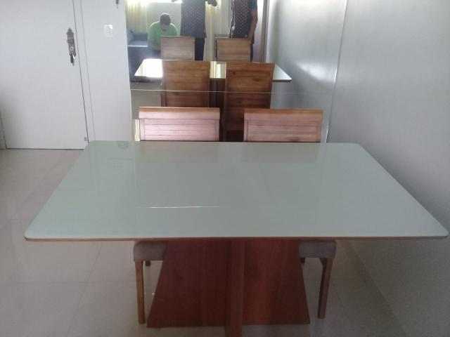 Mesa alvorada pintura Laka e madeira pronta entrega