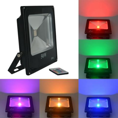 Refletor Holofote Led Rgb 50w - Foto 2