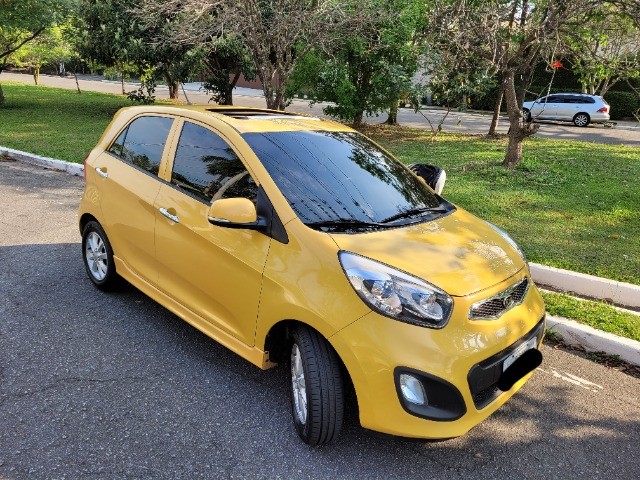 KIA PICANTO 12/12 COMPLETO  TETO SOLAR + FAROL LED 