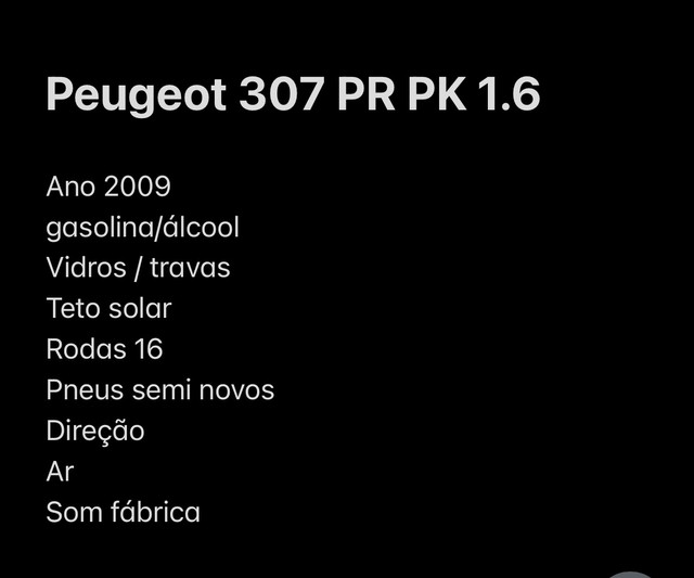 PEUGEOT 307 1.6 PR PK
