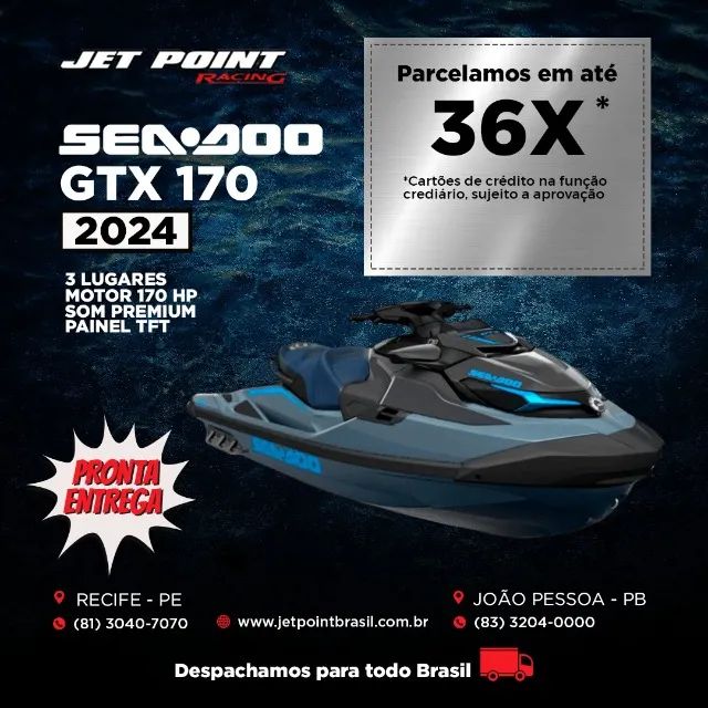 Jet Ski Sea Doo GTX 170 2024 Barcos e aeronaves Imbiribeira, Recife