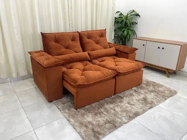 Sofá retrátil e reclinável 2 metros tunisia/Grécia provão  - Foto 4