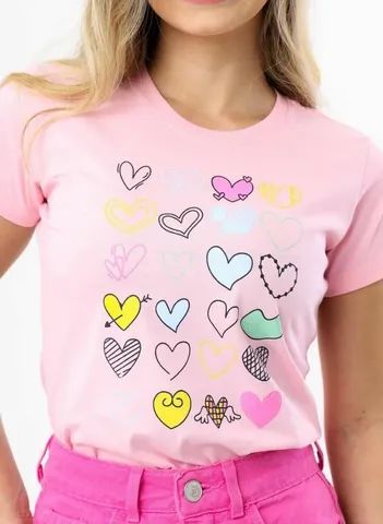 T-shirt feminina algodão  - Foto 4