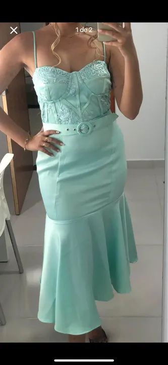 Vendo vestido curto de festa. - Foto 2