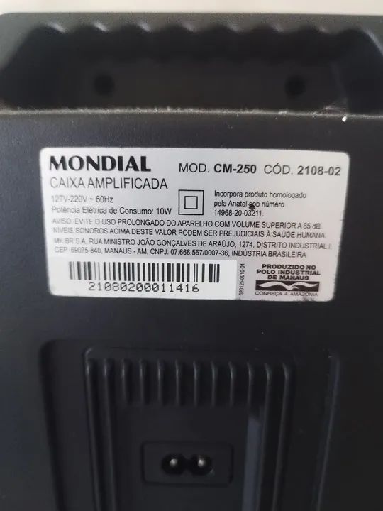 Caixa de Som Portátil Mondial Bluetooth com Luz LED - Foto 4