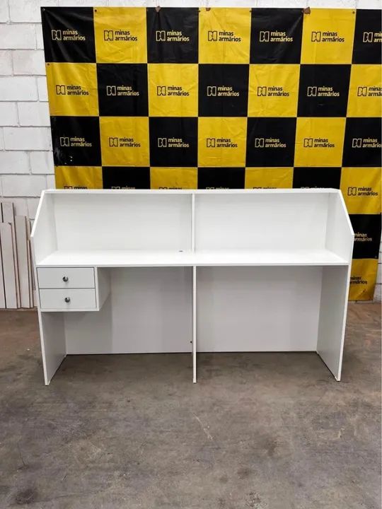 Balcão atendimento para dois atendentes Minas Armários