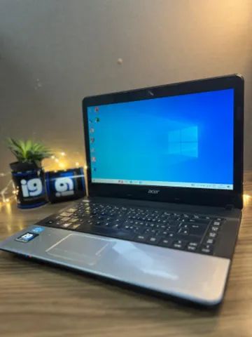 Notebook Acer Aspire E1-471-6613 Intel core i3-2328M 8GB 120GB ssd seminovo com garantia