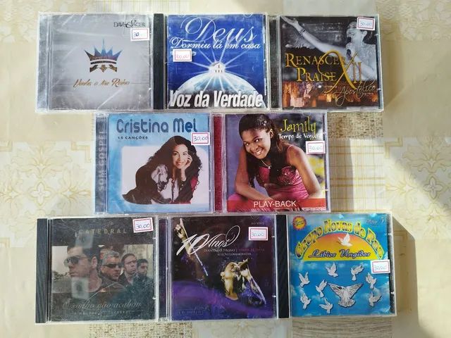 CDs Evangélicos Originais 22,00 cada.