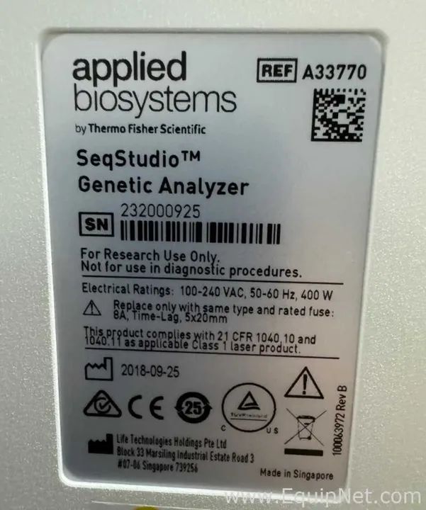 Analisador Genético Applied Abiosystems SeqStudio - Foto 3